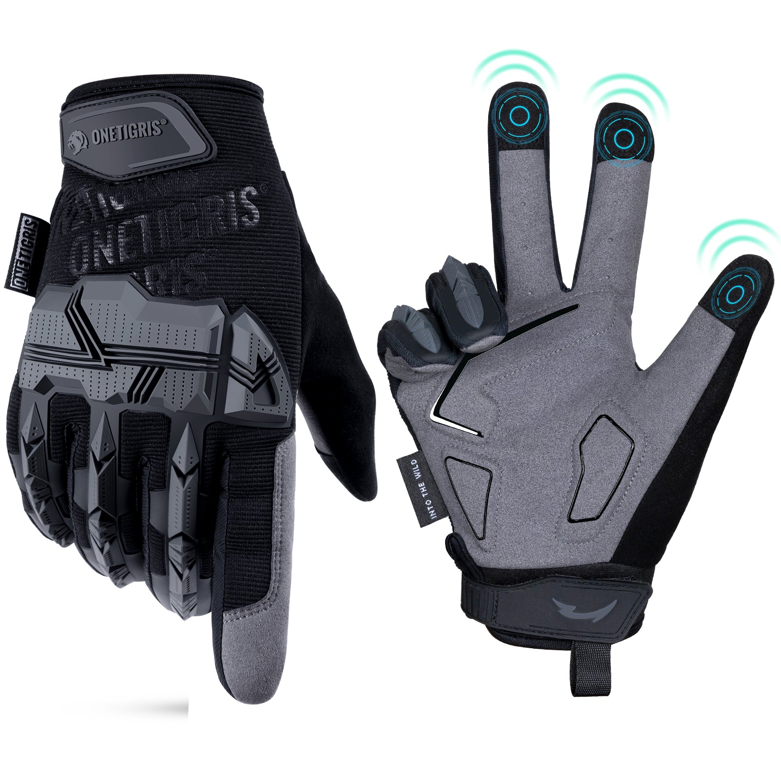Tactical Motorcycle Gloves | Touchscreen & PVC Protection
